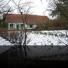 Bezoekerscentrum Zoerselbos Het Boshuis achtergevel